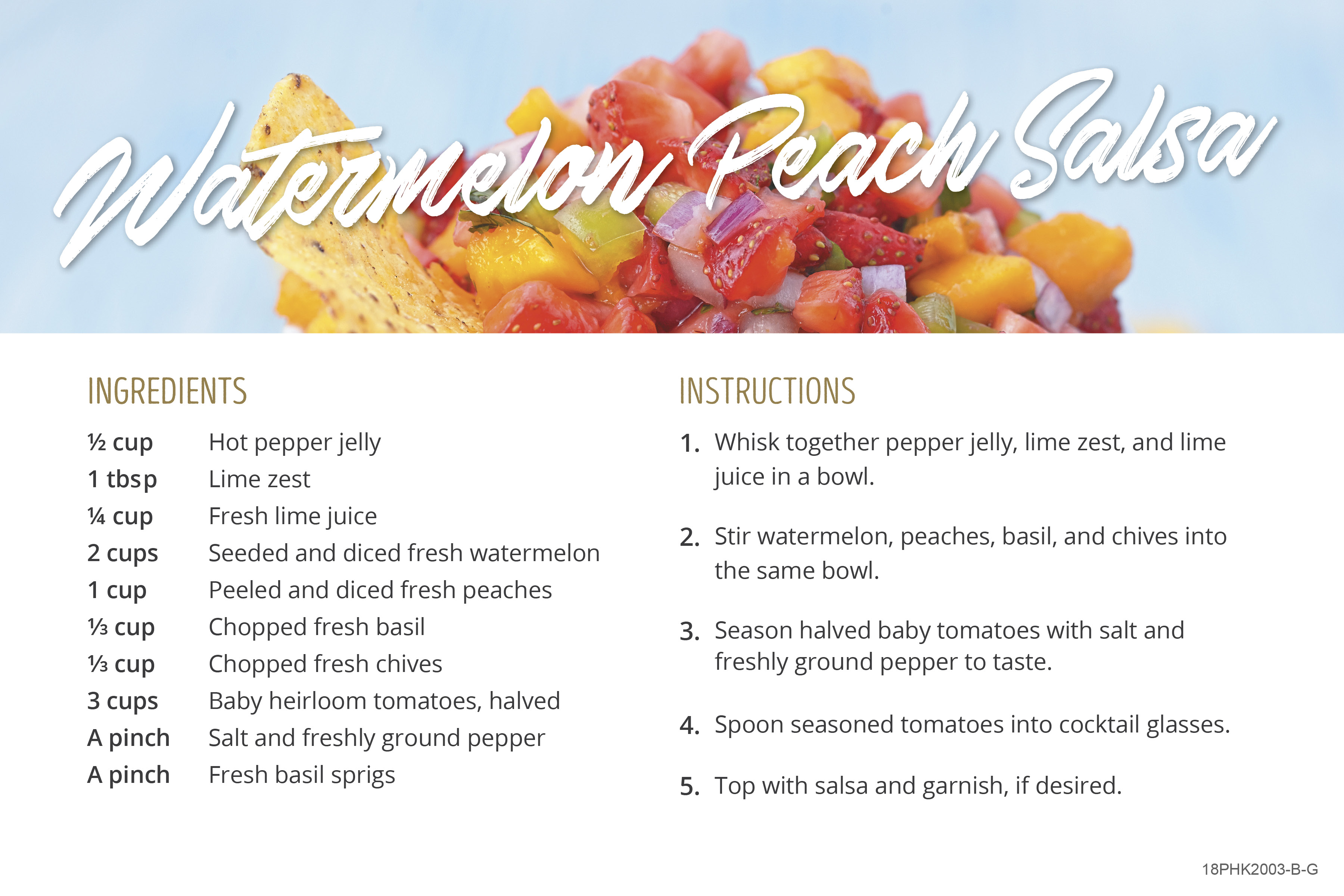 Watermelon Peach Salsa