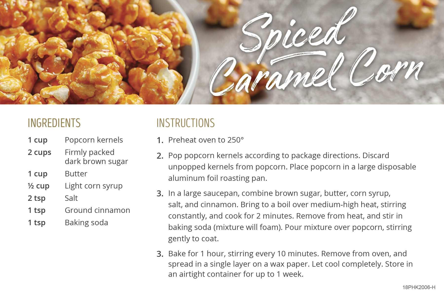 18PHK2006-H October 2019 Seasonal Kit We Love Local RECIPE CARD 2