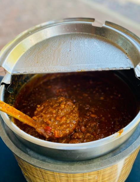a vat of chili