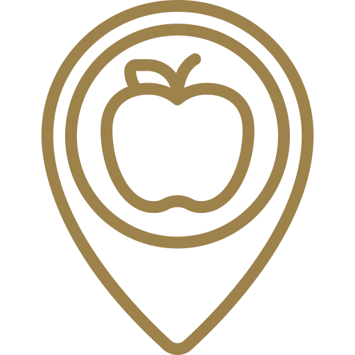 LOCALLY SOURCED & SEASONALLY INSPIRED icon.