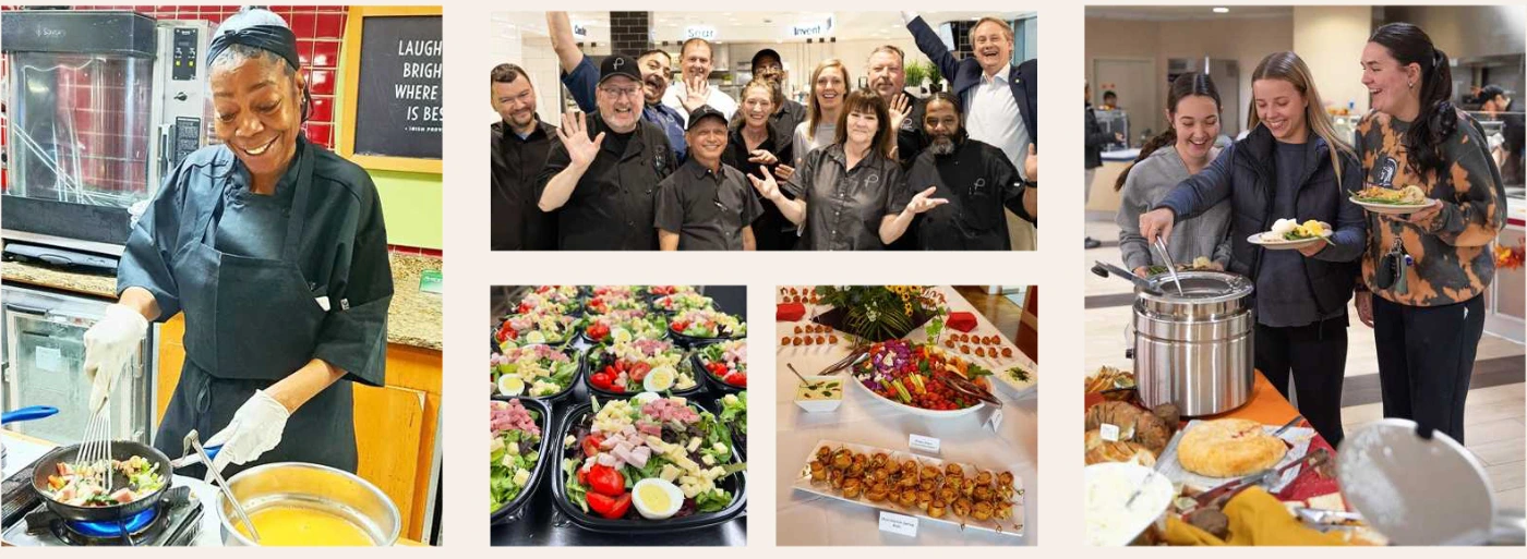 Parkhurst Chefs create with a passion for food as students enjoy getting their food.