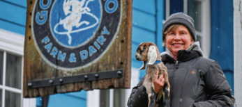 women farmers at parkhurst include goat rodeo, pictured